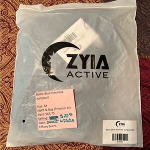 Zyia Active Baltic Blue Hermosa Jumpsuit